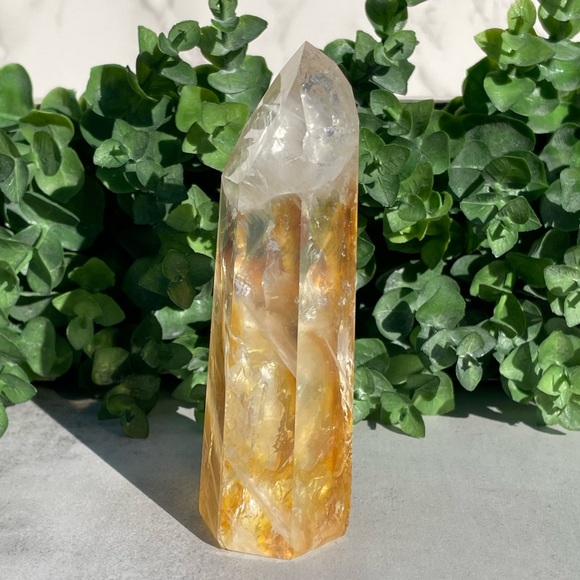 Golden Healer Tower | Yellow Hematoid Quartz - Picture 3 of 17